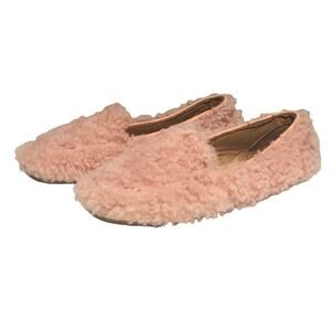 UGG Hailey Pink Fluff Sheepskin Loafers/Slippers/Shoes (Size 7)